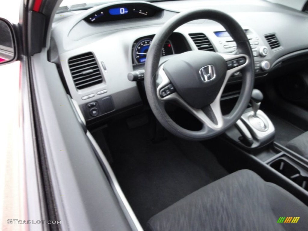 2008 Civic EX Coupe - Rallye Red / Black photo #12