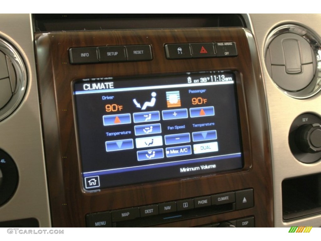 2009 F150 Platinum SuperCrew 4x4 - Black / Medium Stone Leather/Sienna Brown photo #24