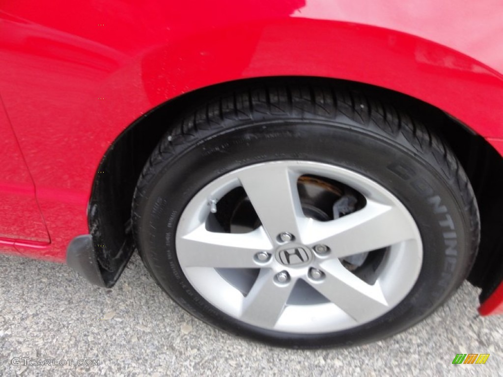 2008 Civic EX Coupe - Rallye Red / Black photo #27
