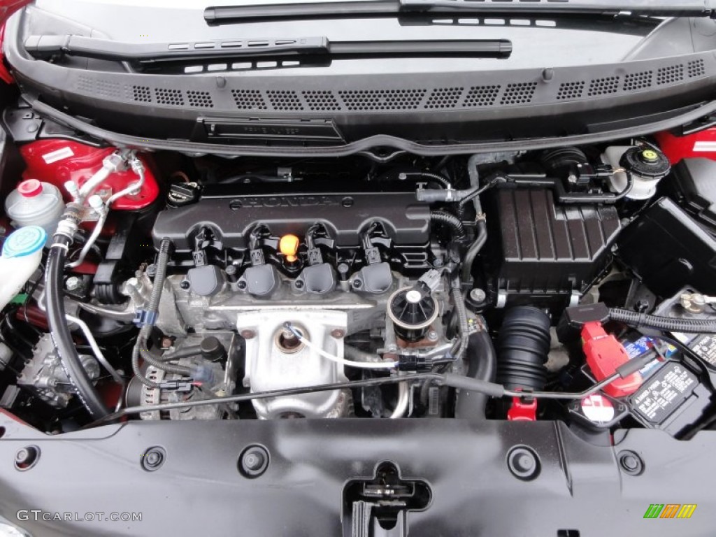 2008 Civic EX Coupe - Rallye Red / Black photo #29