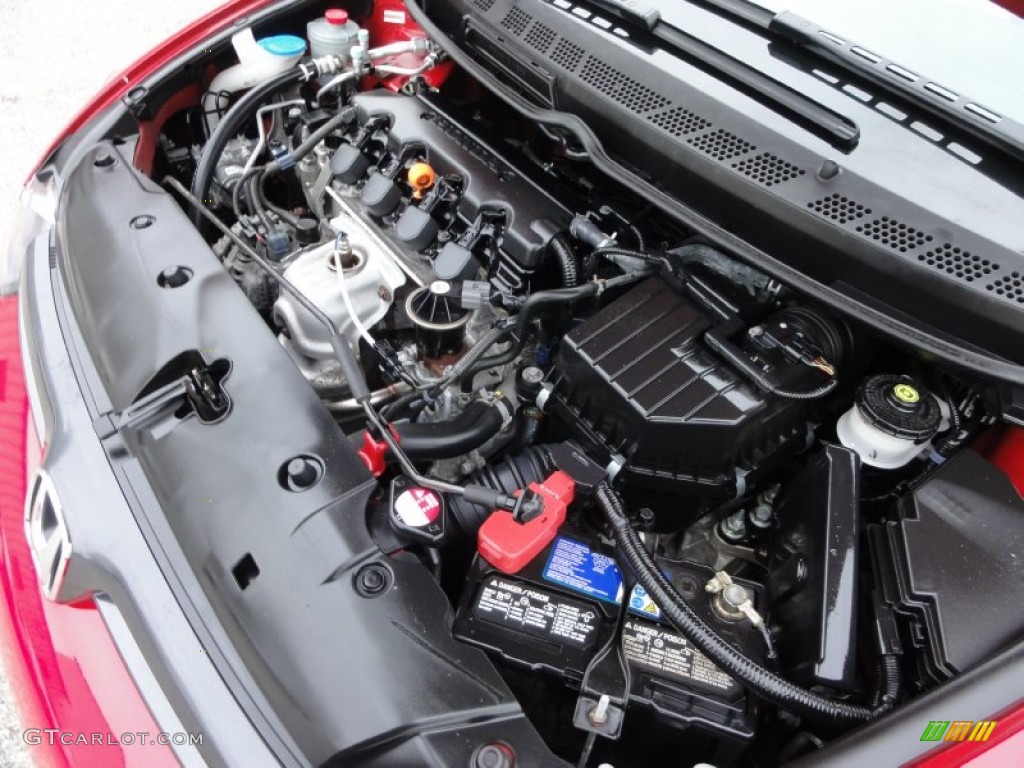 2008 Civic EX Coupe - Rallye Red / Black photo #30