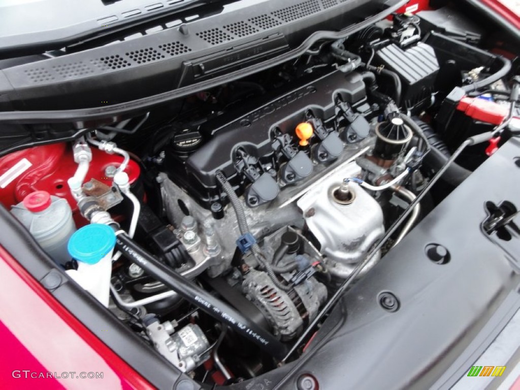 2008 Civic EX Coupe - Rallye Red / Black photo #31