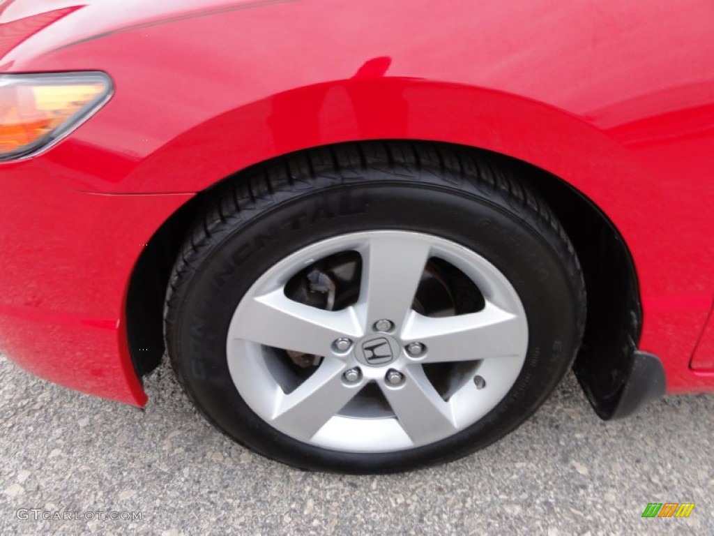 2008 Civic EX Coupe - Rallye Red / Black photo #34
