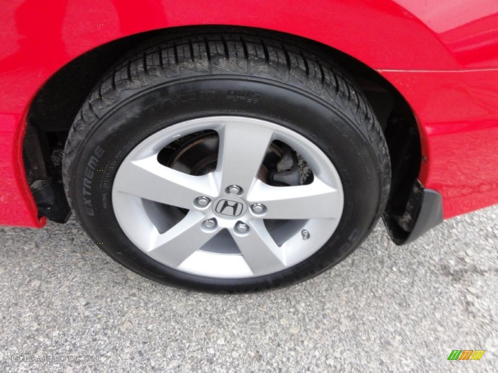 2008 Civic EX Coupe - Rallye Red / Black photo #35