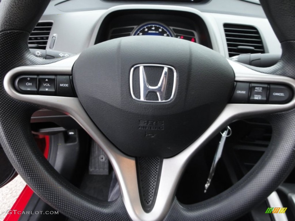 2008 Civic EX Coupe - Rallye Red / Black photo #42