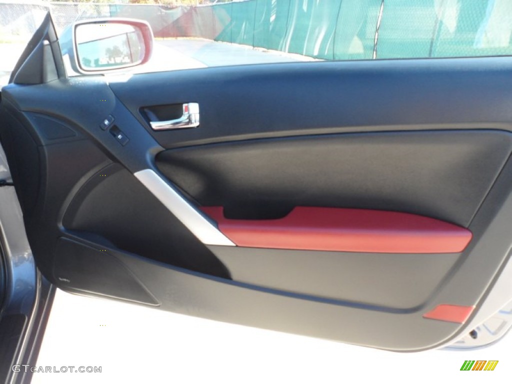 2010 Hyundai Genesis Coupe 2.0T Track Black Door Panel Photo #56742828
