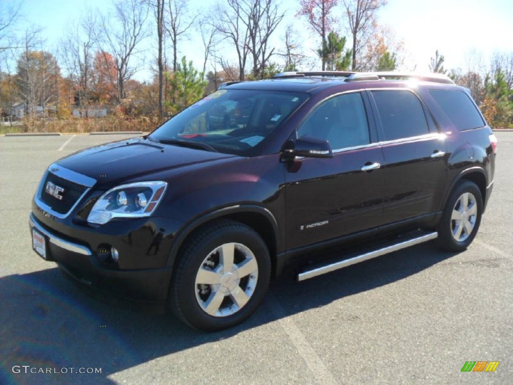 2008 Acadia SLT - Dark Crimson Red Metallic / Light Titanium photo #1