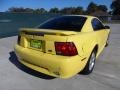 2001 Zinc Yellow Metallic Ford Mustang V6 Coupe  photo #3