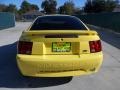 2001 Zinc Yellow Metallic Ford Mustang V6 Coupe  photo #4