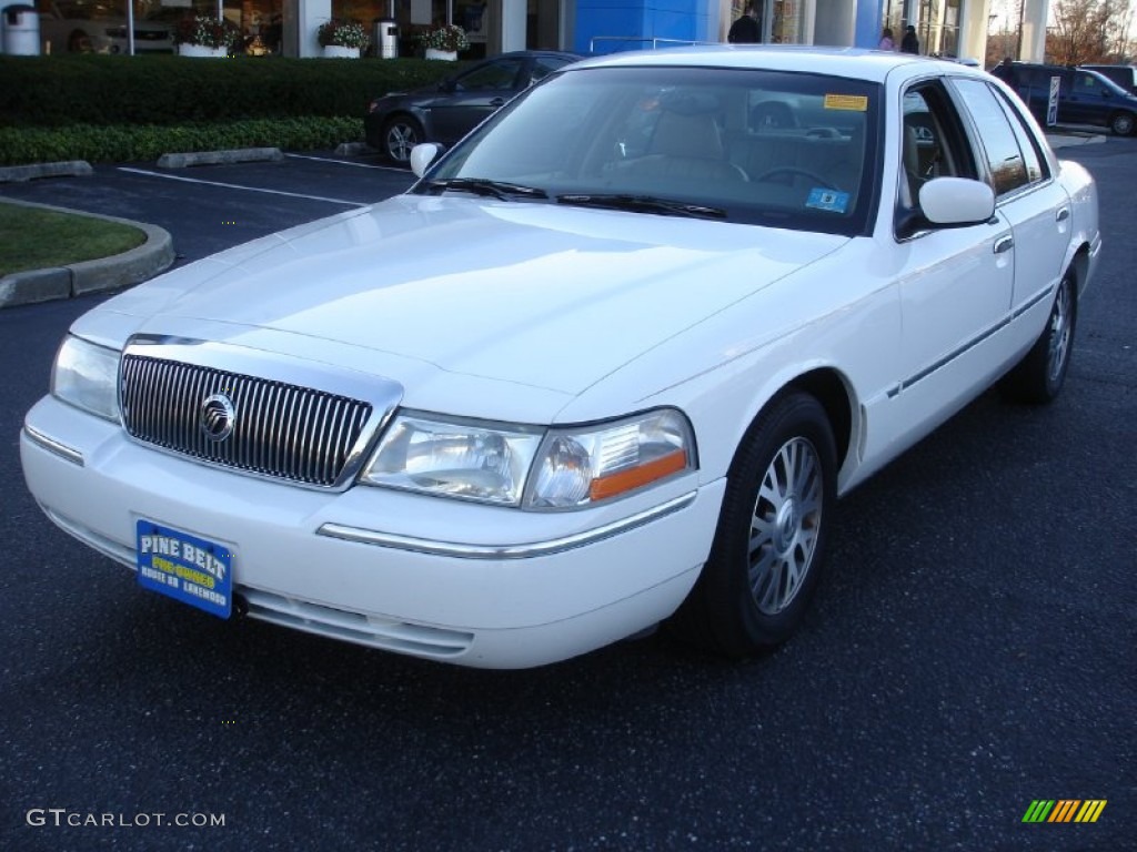 Vibrant White 2003 Mercury Grand Marquis LS Exterior Photo #56743476