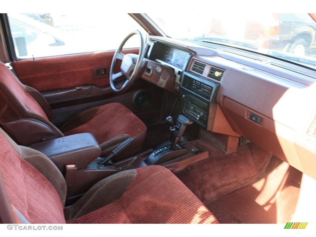 1990 Nissan Pathfinder SE 4x4 Red Dashboard Photo #56743975