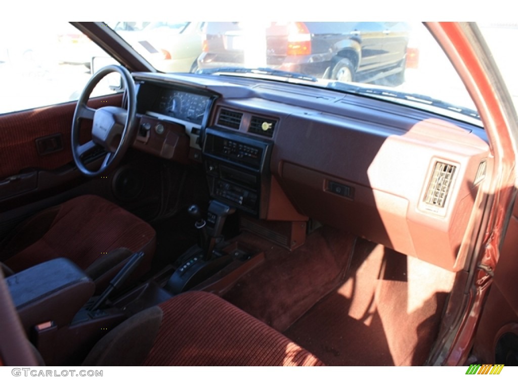 1990 Nissan Pathfinder SE 4x4 Red Dashboard Photo #56743986