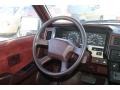 1990 Nissan Pathfinder Red Interior Steering Wheel Photo