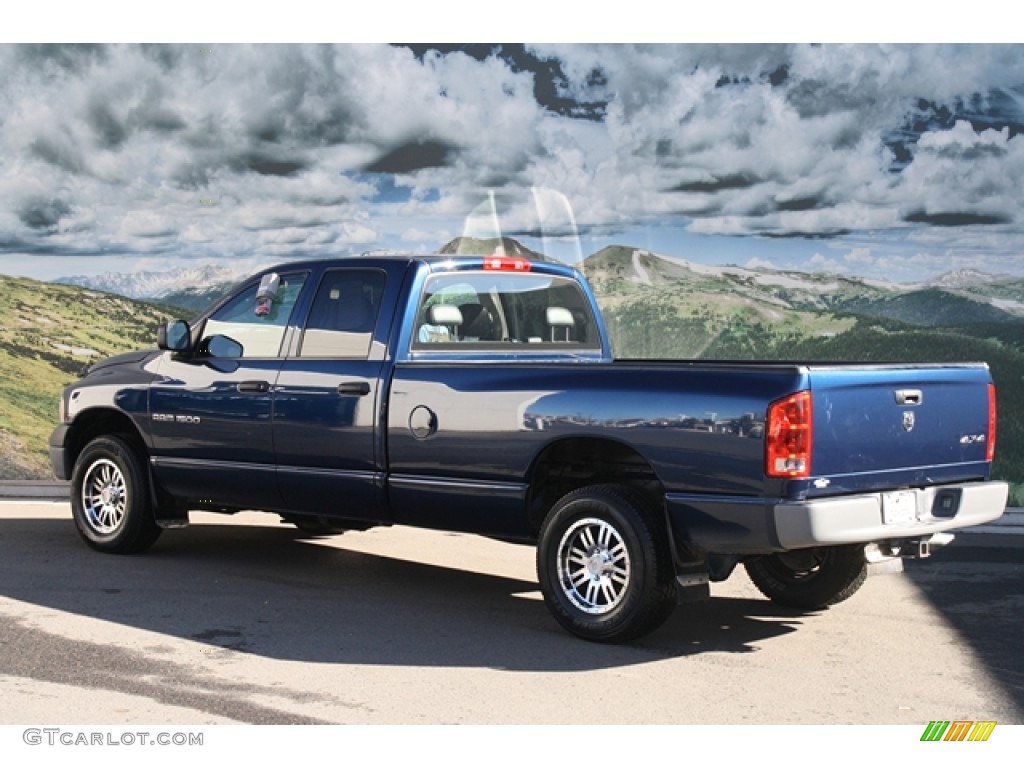 2005 Ram 1500 SLT Quad Cab 4x4 - Patriot Blue Pearl / Dark Slate Gray photo #2