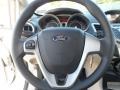 Light Stone/Charcoal Black Steering Wheel Photo for 2012 Ford Fiesta #56745147