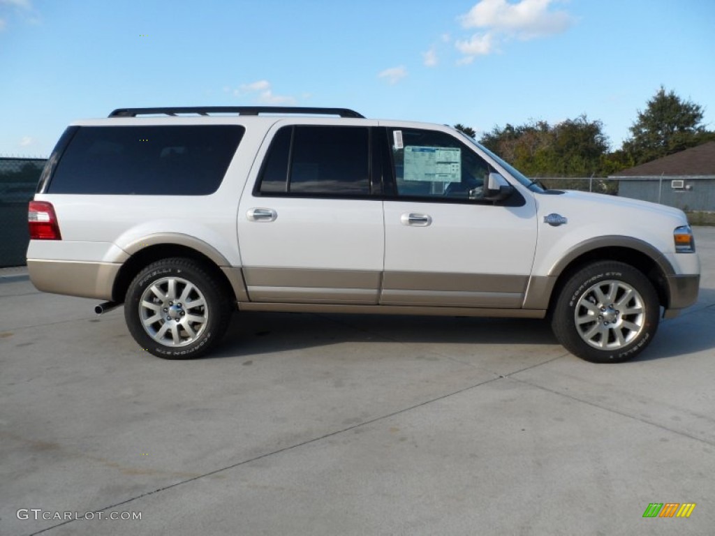 White Platinum Tri-Coat 2012 Ford Expedition EL King Ranch 4x4 Exterior Photo #56745624