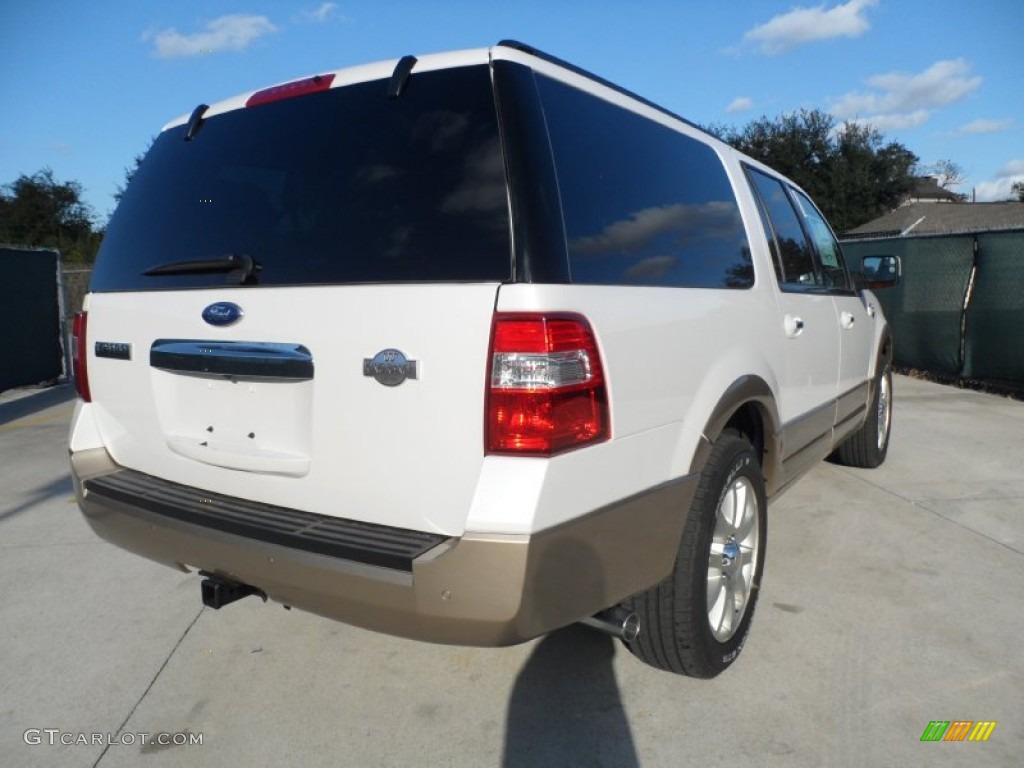 White Platinum Tri-Coat 2012 Ford Expedition EL King Ranch 4x4 Exterior Photo #56745635