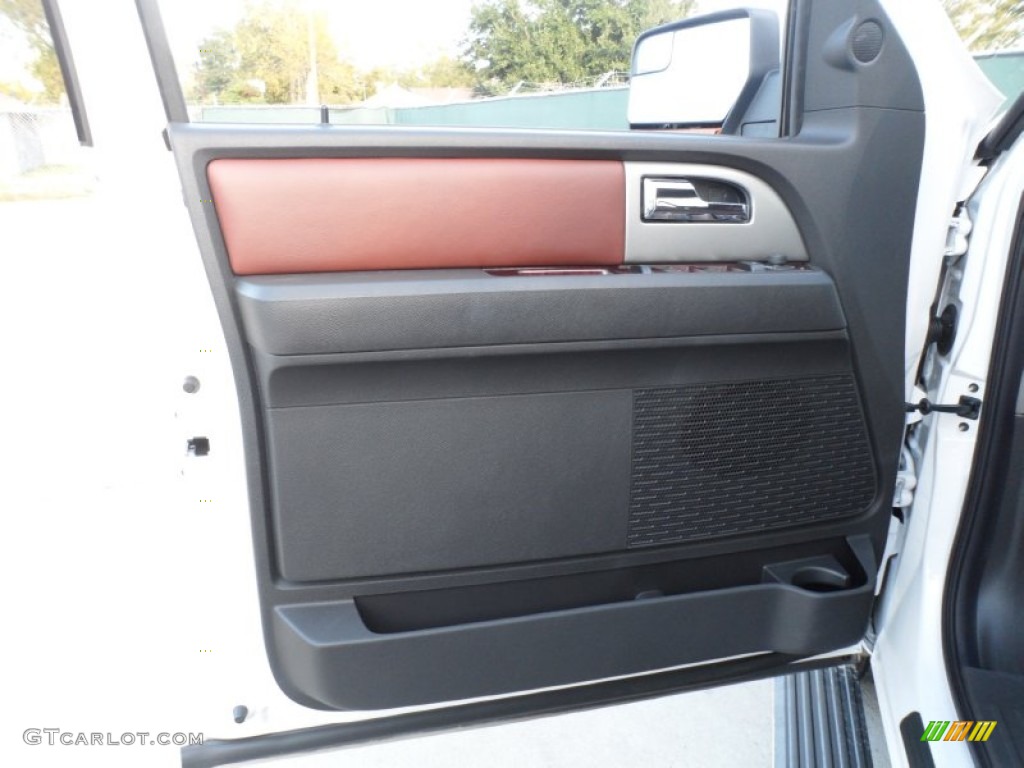 2012 Ford Expedition EL King Ranch 4x4 Chaparral Door Panel Photo #56745834