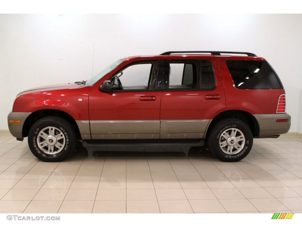 Vivid Red Metallic 2003 Mercury Mountaineer Convenience AWD Exterior Photo #56745864
