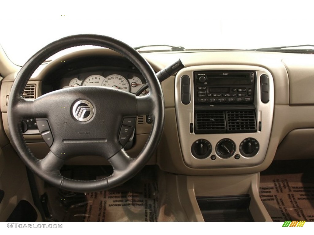 2003 Mercury Mountaineer Convenience AWD Medium Dark Parchment Dashboard Photo #56745993