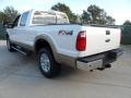 2012 White Platinum Metallic Tri-Coat Ford F250 Super Duty Lariat Crew Cab 4x4  photo #5