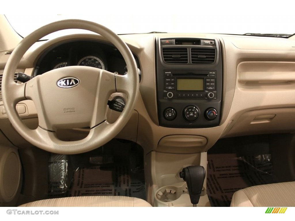 2009 Sportage LX - Smokey Brown / Beige photo #15