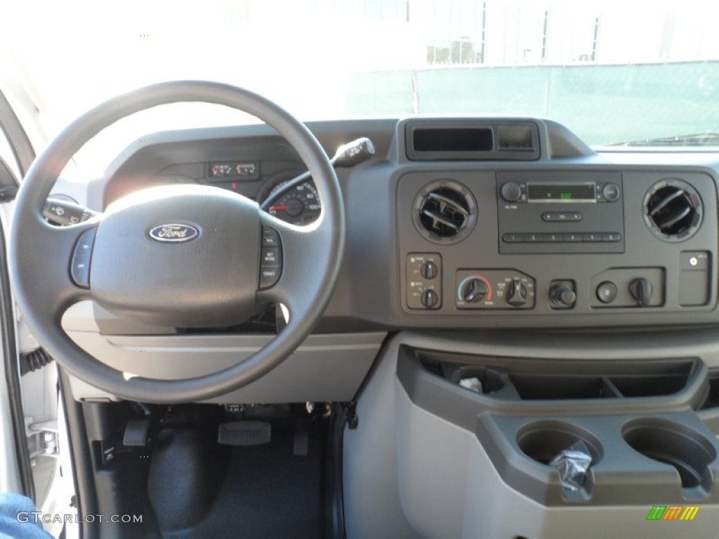 2012 Ford E Series Van E350 XL Extended Passenger Medium Flint Dashboard Photo #56746566