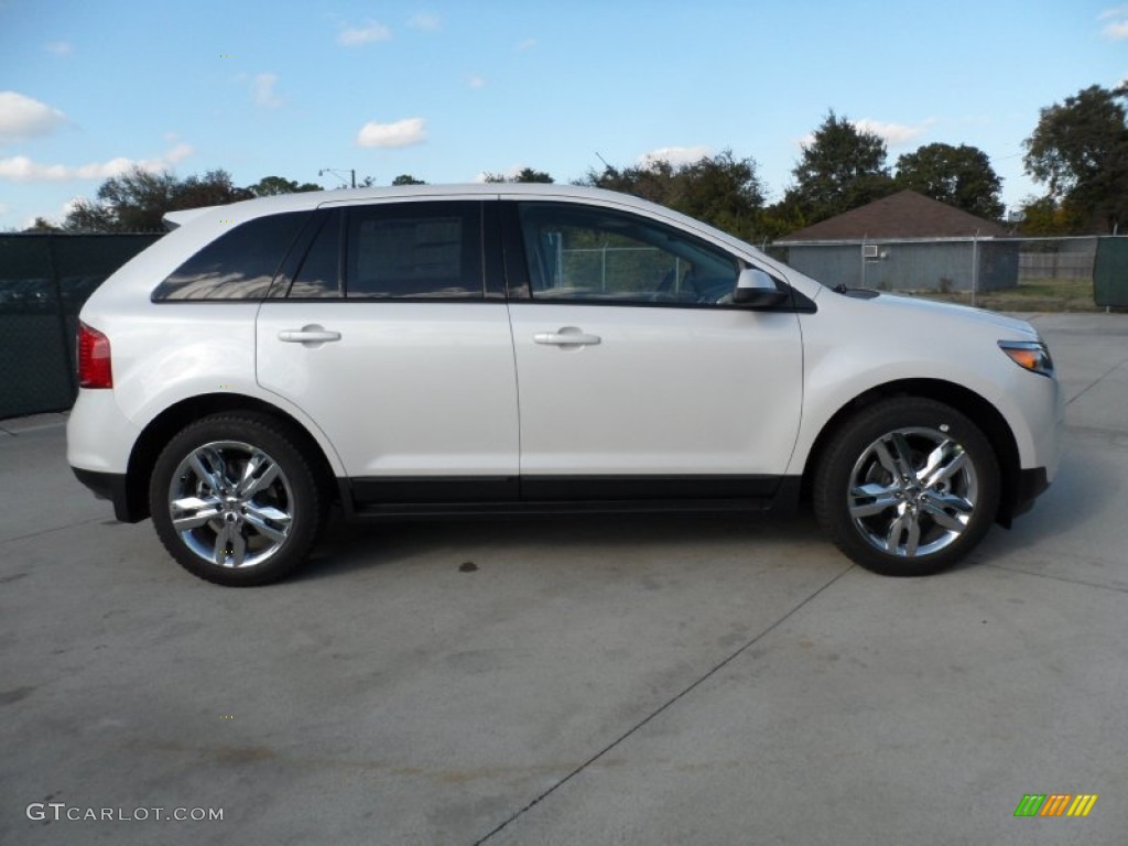 White Platinum Metallic Tri-Coat 2012 Ford Edge SEL EcoBoost Exterior Photo #56746644