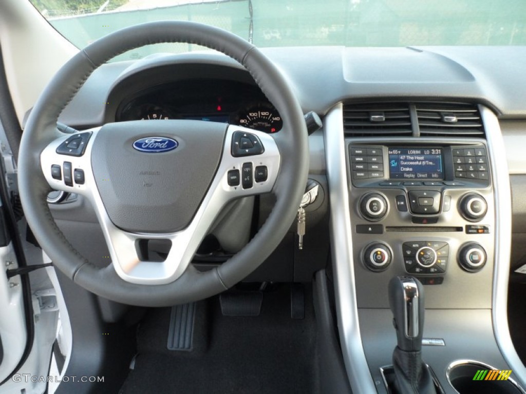 2012 Ford Edge SEL EcoBoost Medium Light Stone Dashboard Photo #56746869