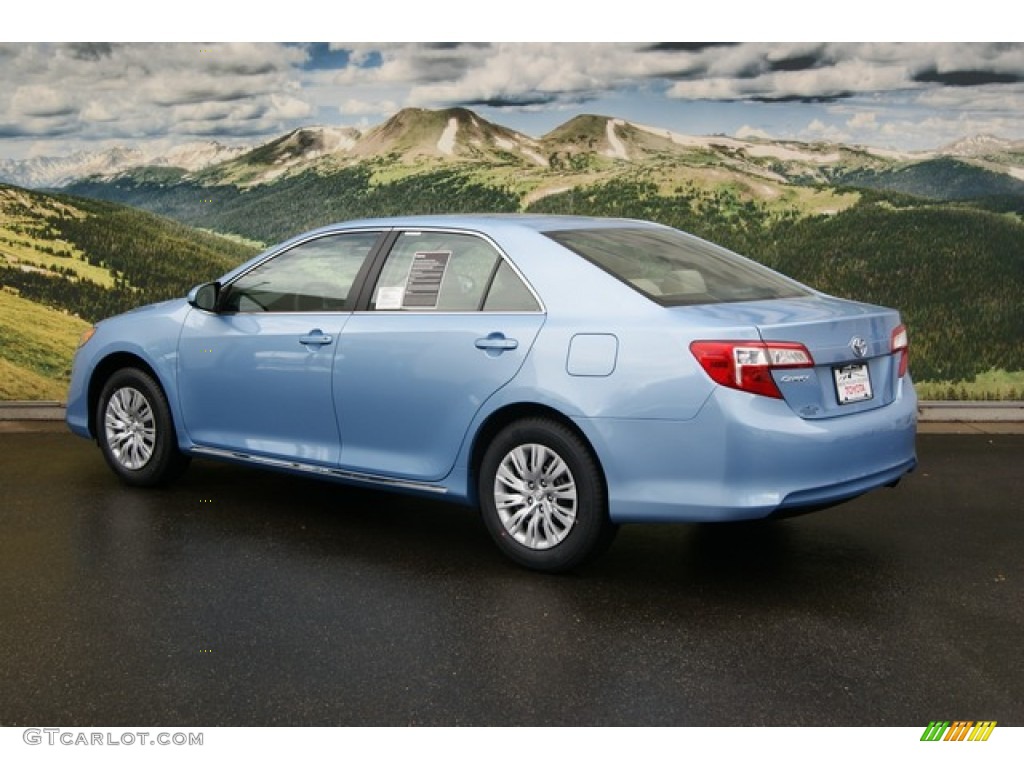 2012 Camry LE - Clearwater Blue Metallic / Ivory photo #3