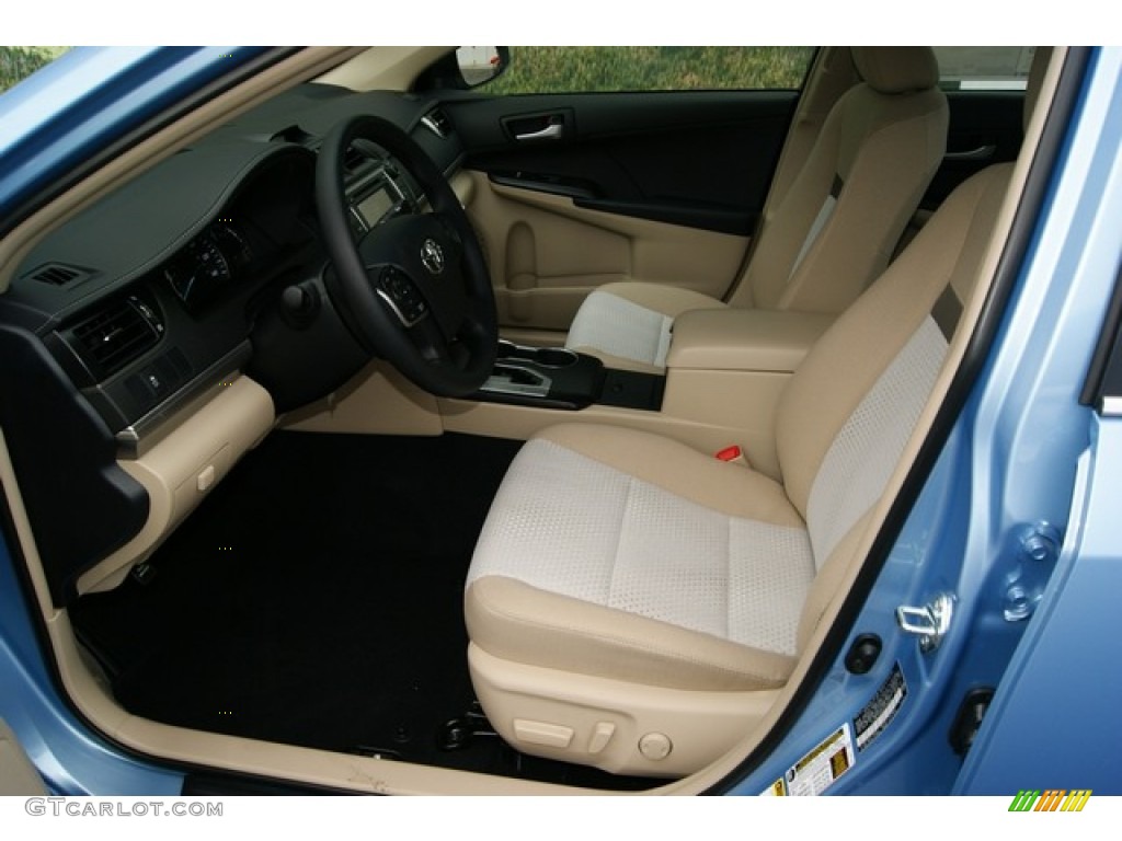 2012 Camry LE - Clearwater Blue Metallic / Ivory photo #4