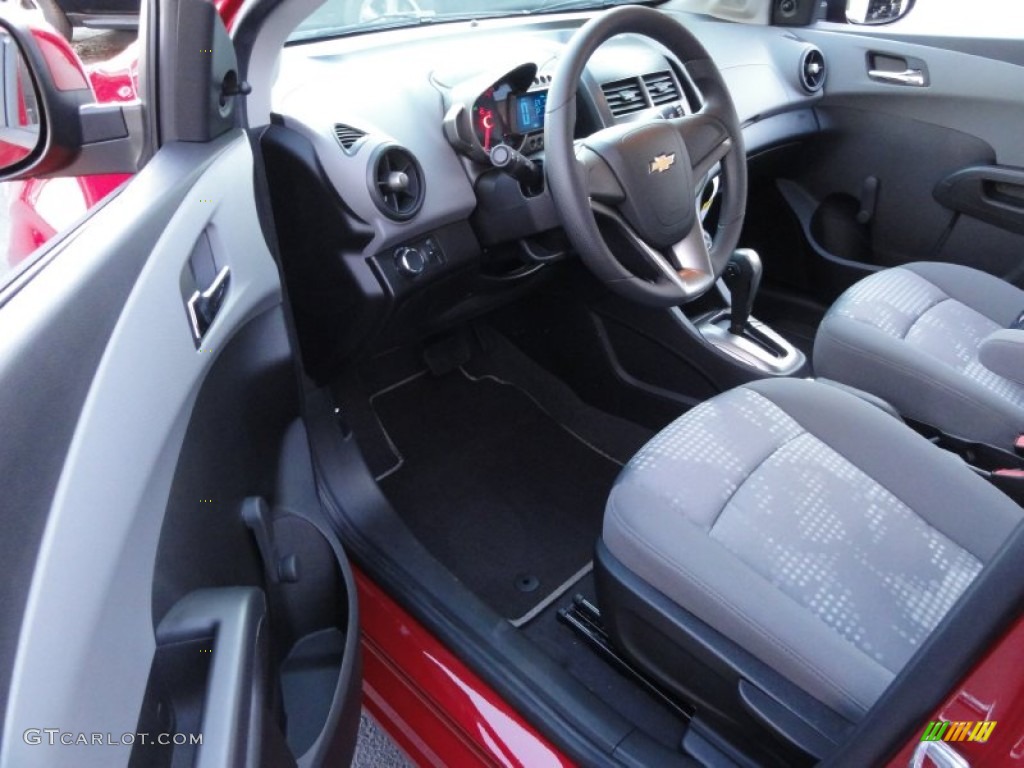 Jet Black/Dark Titanium Interior 2012 Chevrolet Sonic LS Hatch Photo #56748261