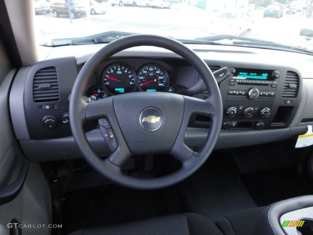 2012 Chevrolet Silverado 1500 Work Truck Regular Cab Dark Titanium Steering Wheel Photo #56749134