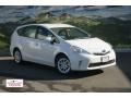 Blizzard White Pearl - Prius v Three Hybrid Photo No. 1