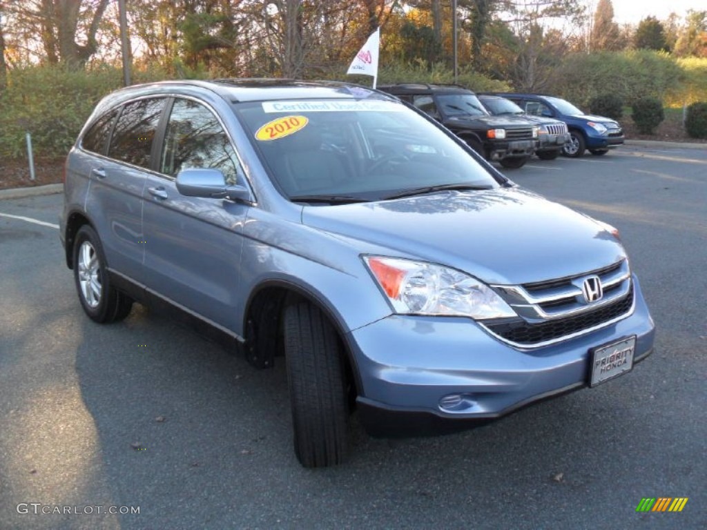 2010 CR-V EX-L - Glacier Blue Metallic / Gray photo #5