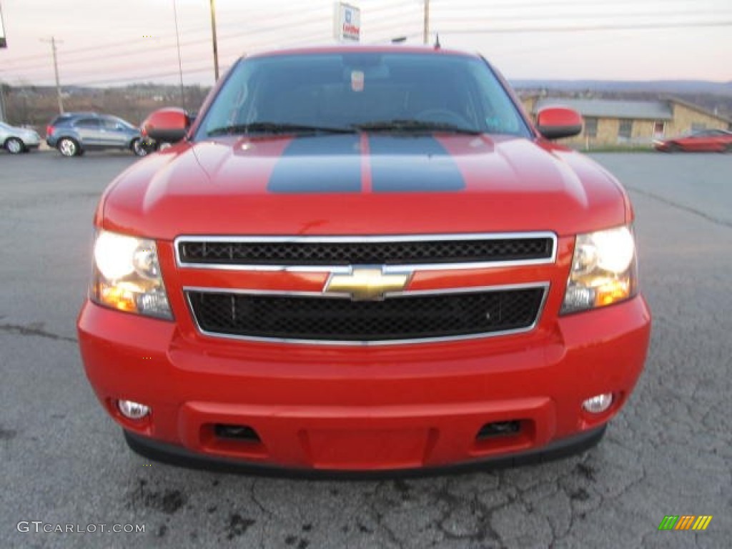 2009 Avalanche LT 4x4 - Inferno Orange Metallic / Ebony photo #6