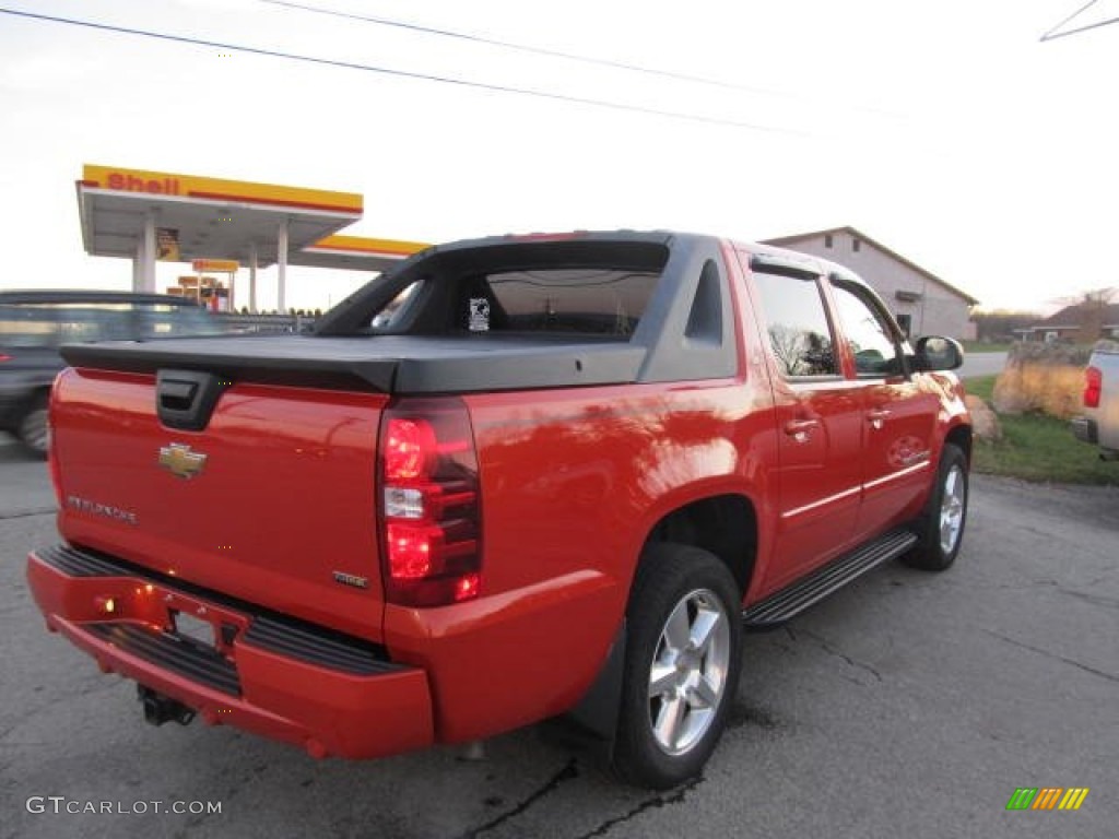 2009 Avalanche LT 4x4 - Inferno Orange Metallic / Ebony photo #21