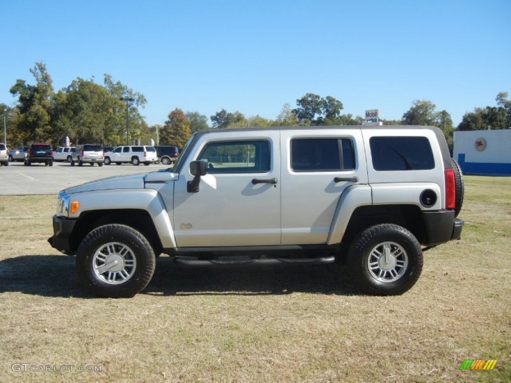 Silver Stone Metallic 2010 Hummer H3 Standard H3 Model Exterior Photo #56754117
