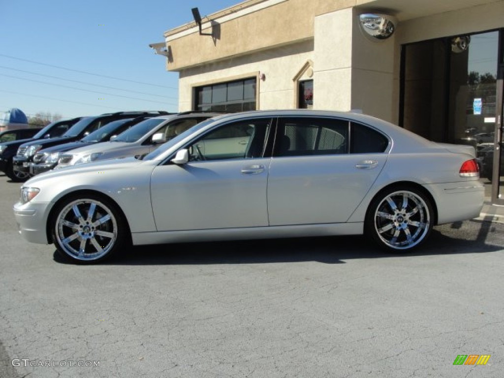 2006 7 Series 750Li Sedan - Titanium Grey Metallic / Basalt Grey/Flannel Grey photo #4