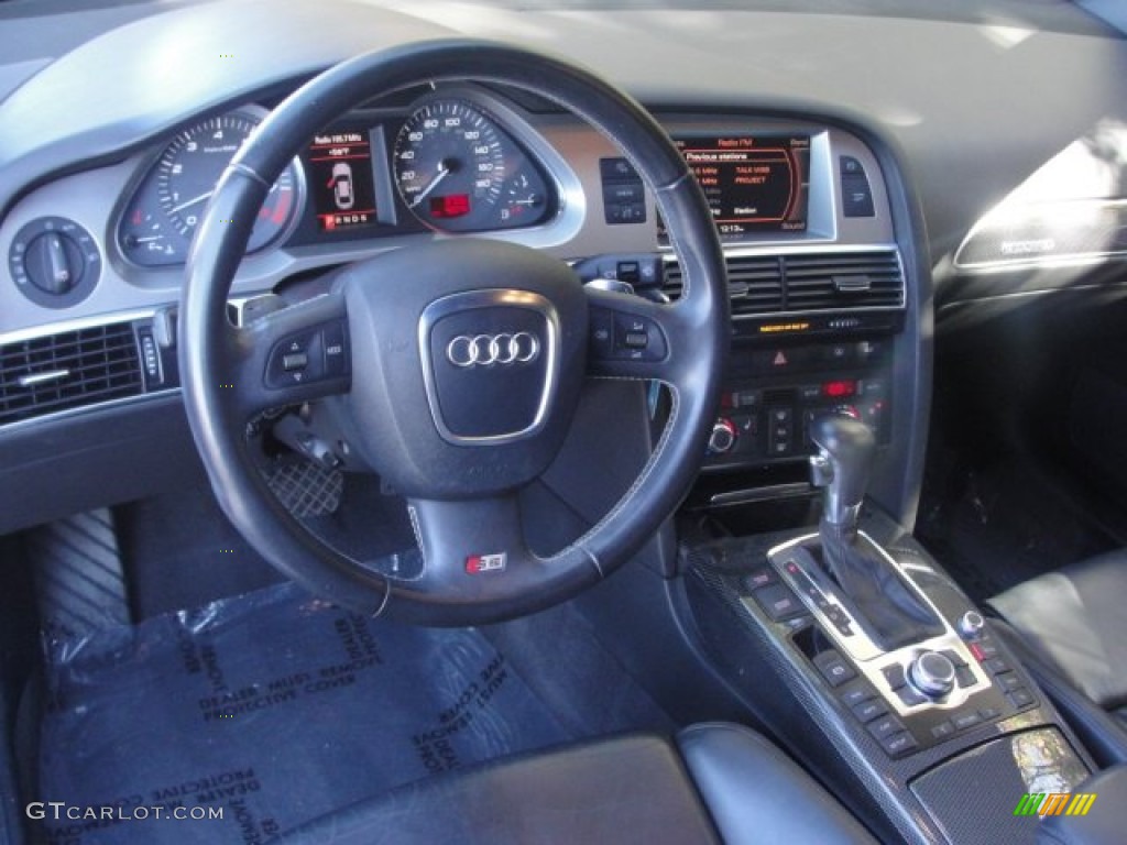 2007 Audi S6 5.2 quattro Sedan Black Dashboard Photo #56754714