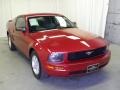 2008 Dark Candy Apple Red Ford Mustang V6 Deluxe Coupe  photo #1