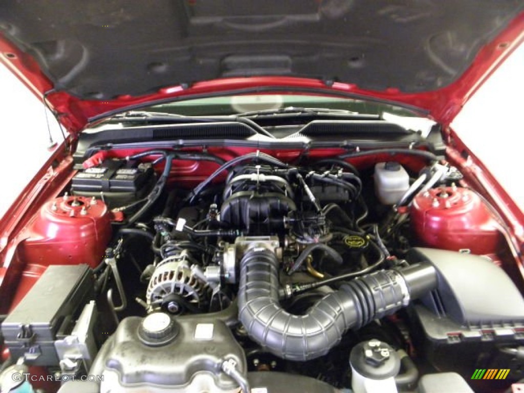 2008 Mustang V6 Deluxe Coupe - Dark Candy Apple Red / Light Graphite photo #24