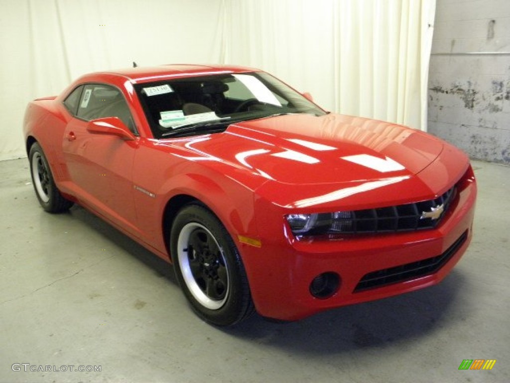 Victory Red 2012 Chevrolet Camaro LS Coupe Exterior Photo #56755821