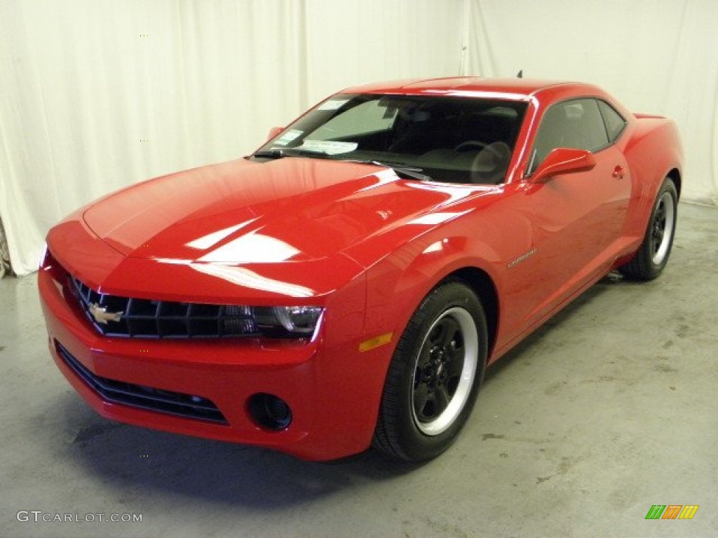 Victory Red 2012 Chevrolet Camaro LS Coupe Exterior Photo #56755833