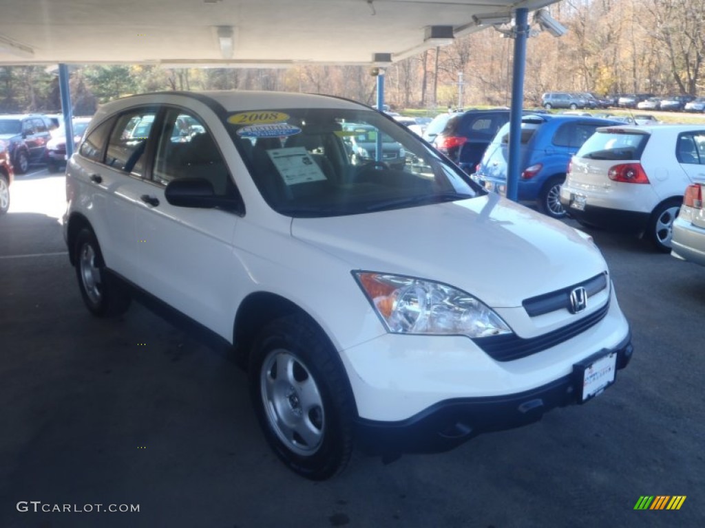 2008 CR-V LX 4WD - Taffeta White / Gray photo #1