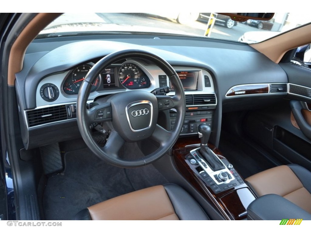 2009 Audi A6 3.0T quattro Sedan Amaretto/Black Dashboard Photo #56756640