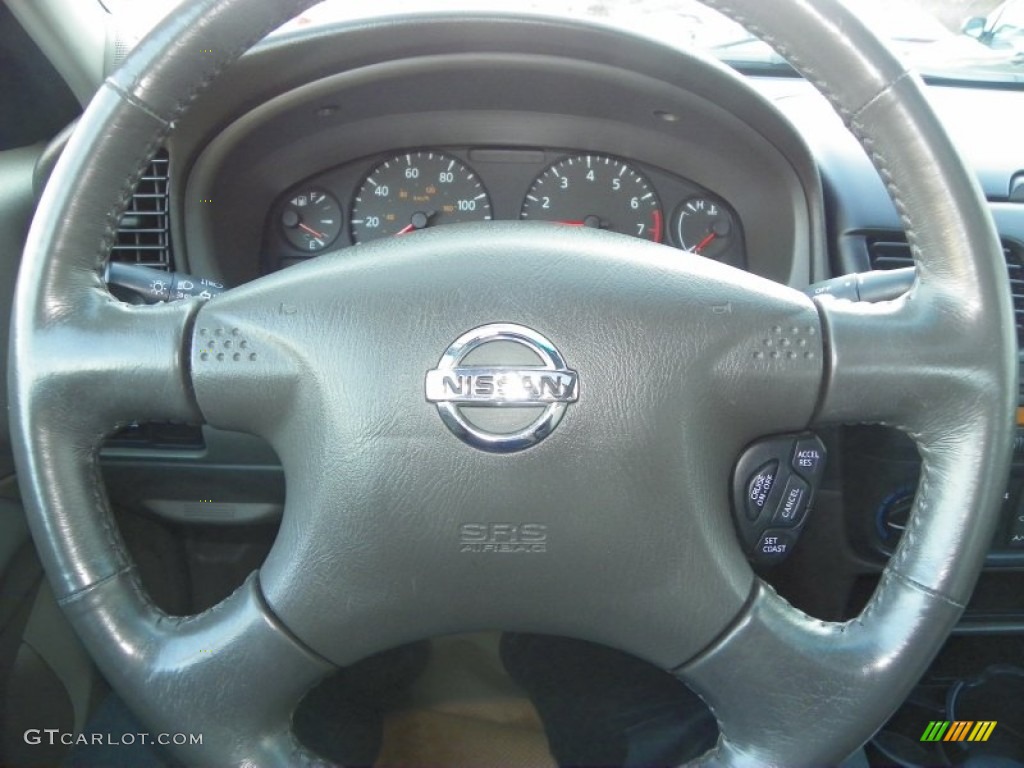 2004 Nissan Sentra 1.8 S Sage Steering Wheel Photo #56757186