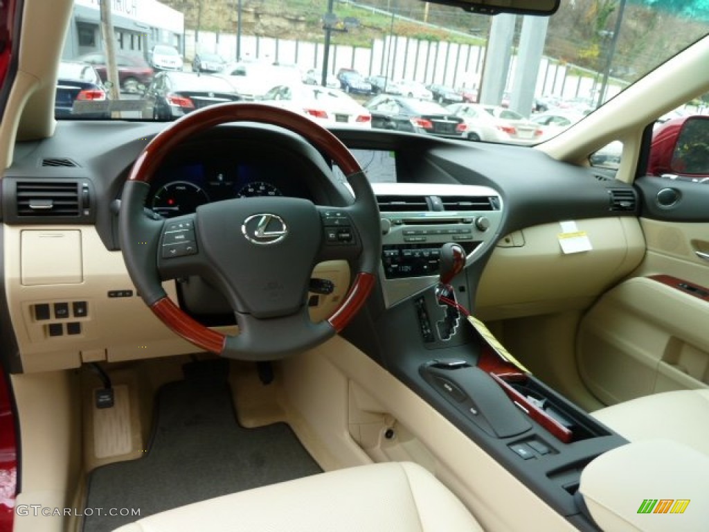 2012 Lexus RX 450h AWD Hybrid Parchment Dashboard Photo #56758512