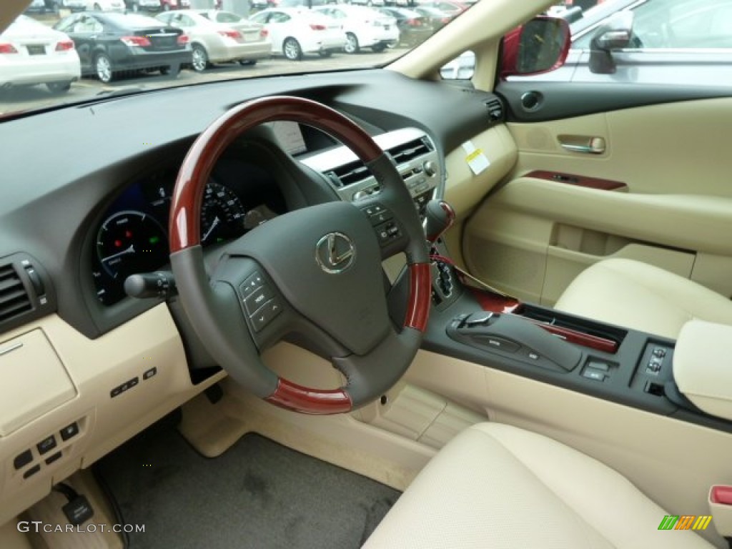 Parchment Interior 2012 Lexus RX 450h AWD Hybrid Photo #56758521