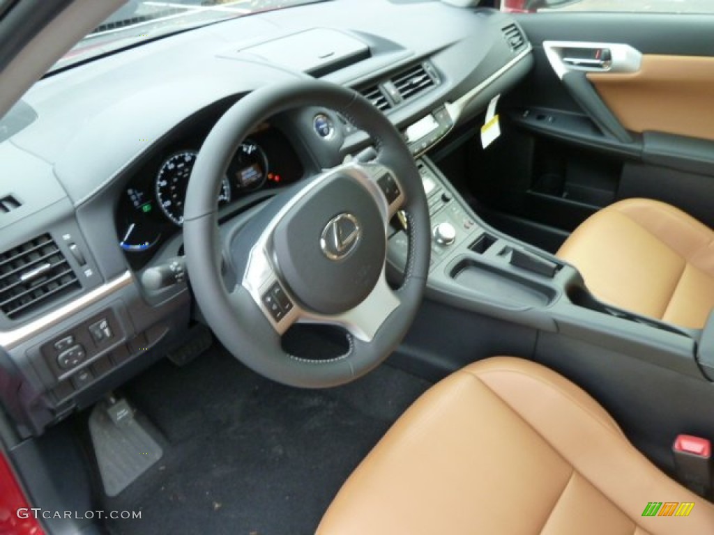 Caramel Nuluxe Interior 2012 Lexus CT 200h Hybrid Premium Photo #56758761